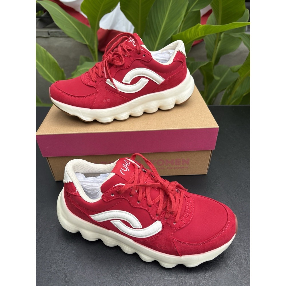 NWT Ryka Women's Podflow Retro Running Shoes Cherry Red Size 8.5M NWB